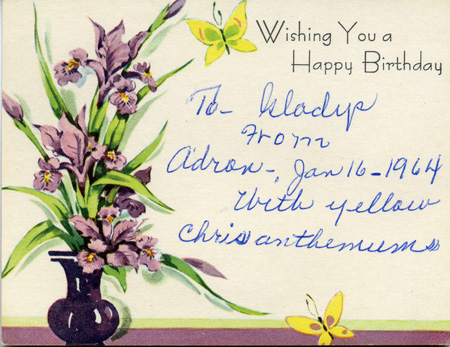 1964_01_16_AdronGiveFlowersToGladysForBirthday