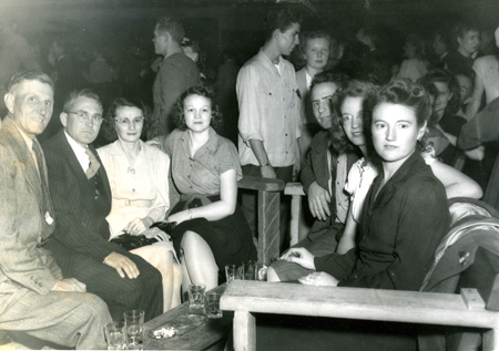 1946ish_AdraFayTedAndBelvaOrElwaAtLalomaBallroom_002